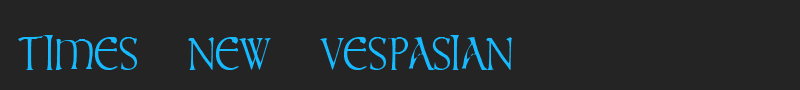 times new vespasian font